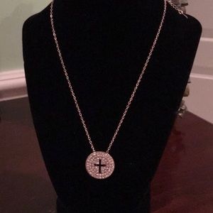 We believe disc cross fashion pendant